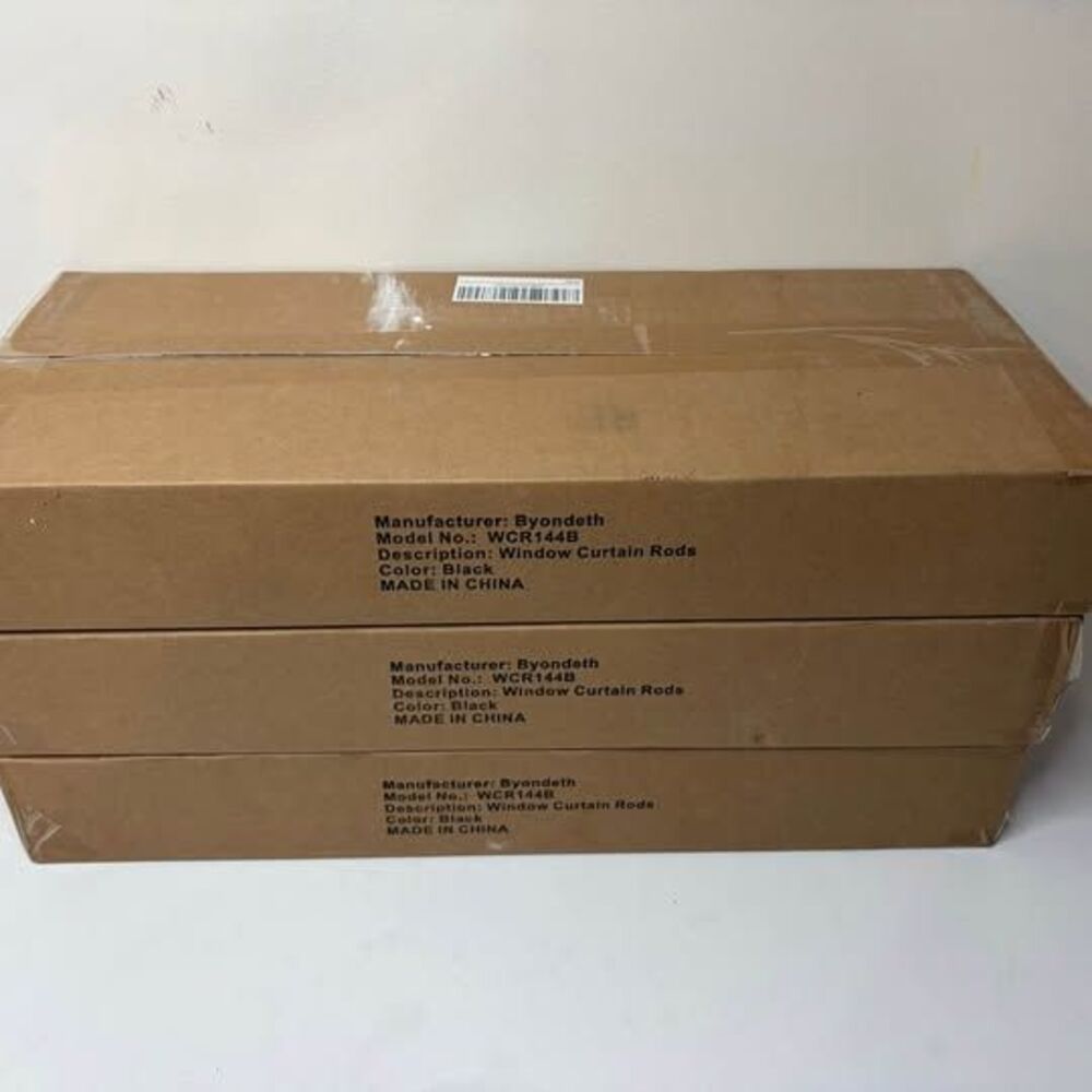 Byondeth WCR144B Window Curtain Rods (3)